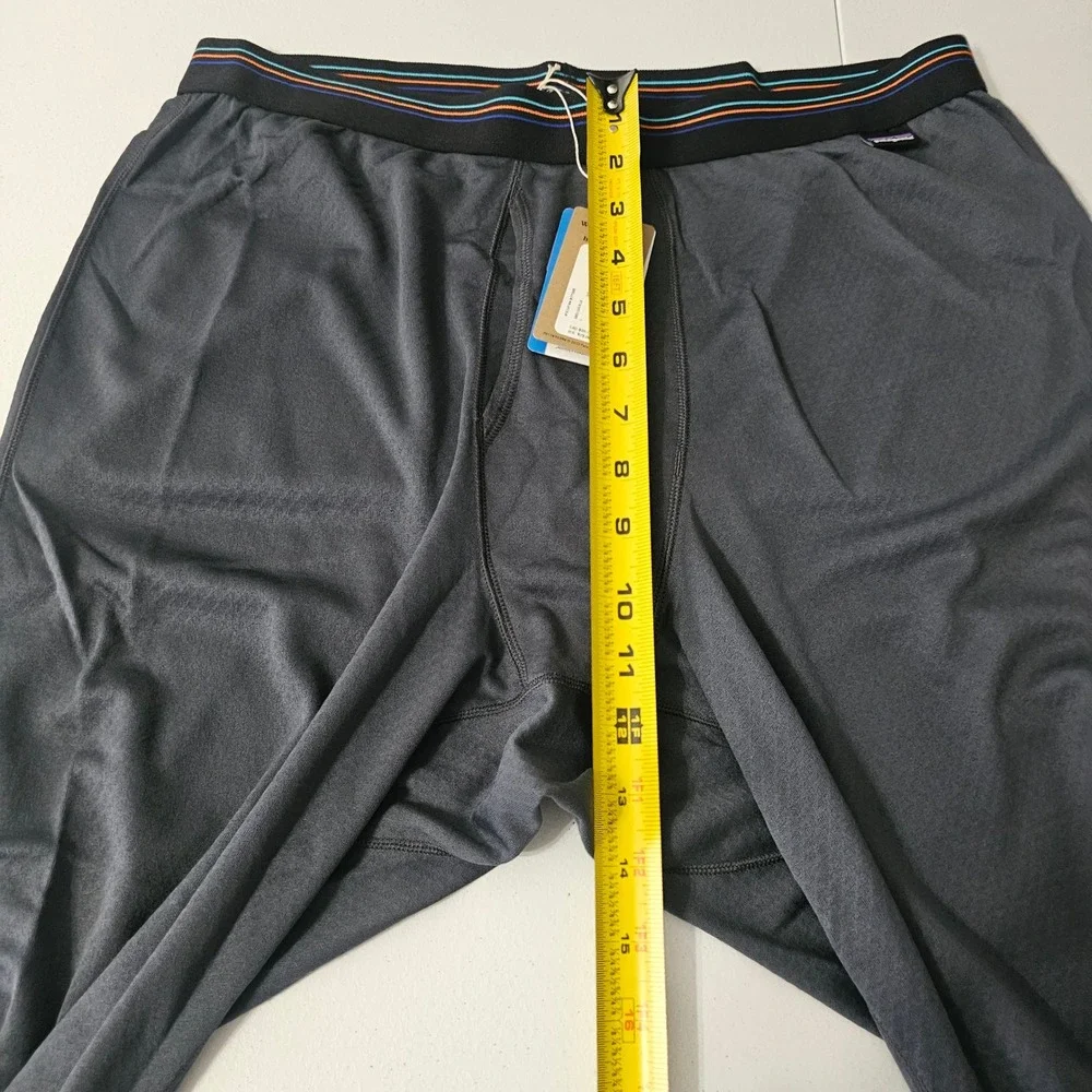 Patagonia Capilene Midweight Bottoms L Blue Gray Gorpcore Hiking Baselayer NWT
